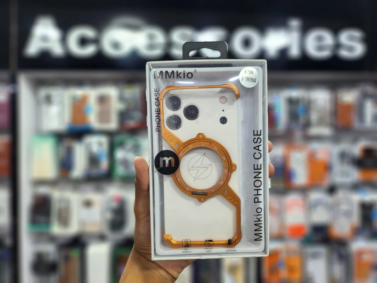 Apple Mmkio Metal Bumper Kickstand Case iPhone 17 Pro Max Orange — Box Packed